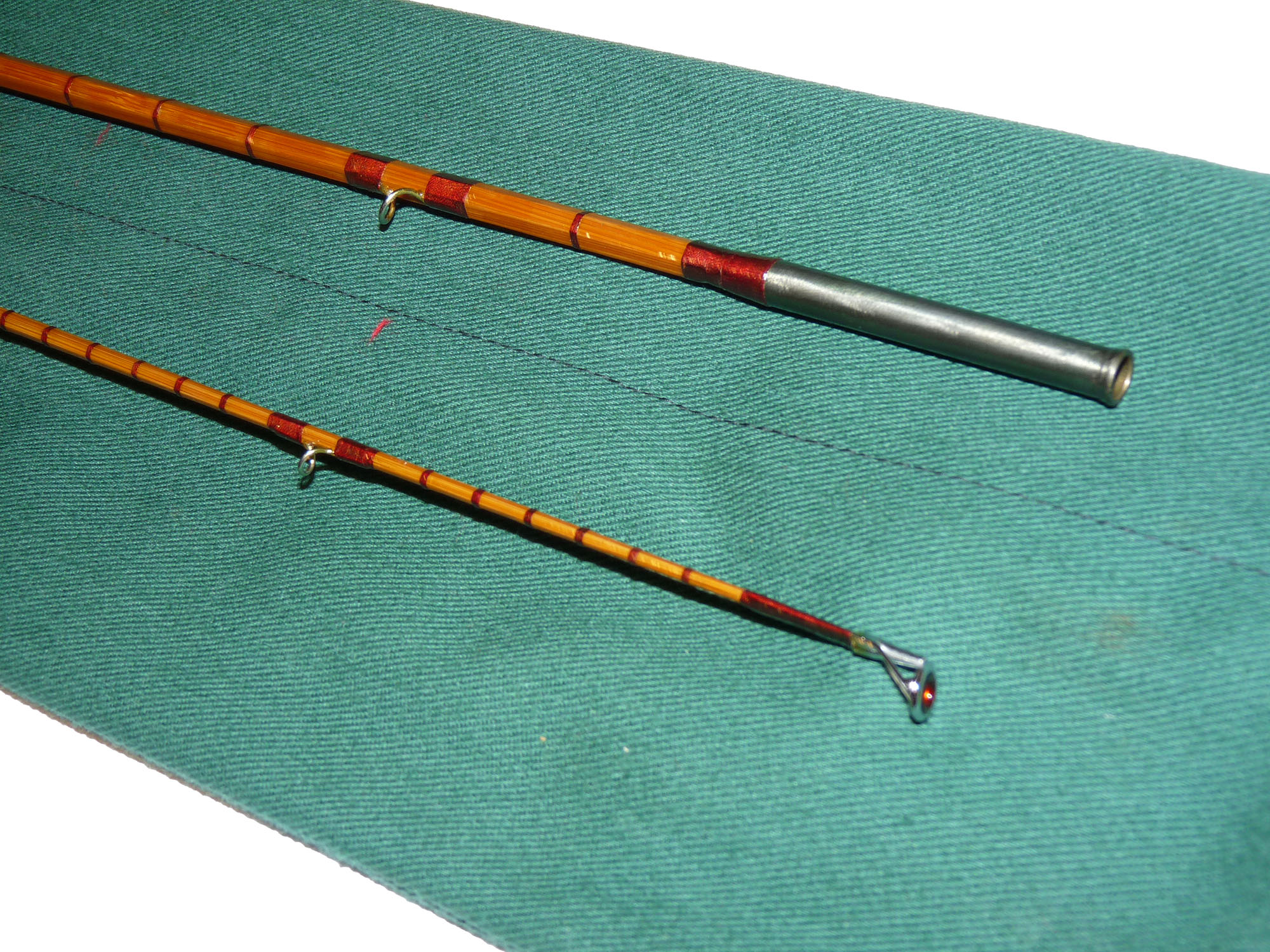Oliver's 6' 4" two piece cane 'Light Trout Perfection' rod line #4 ex rare - Image 2