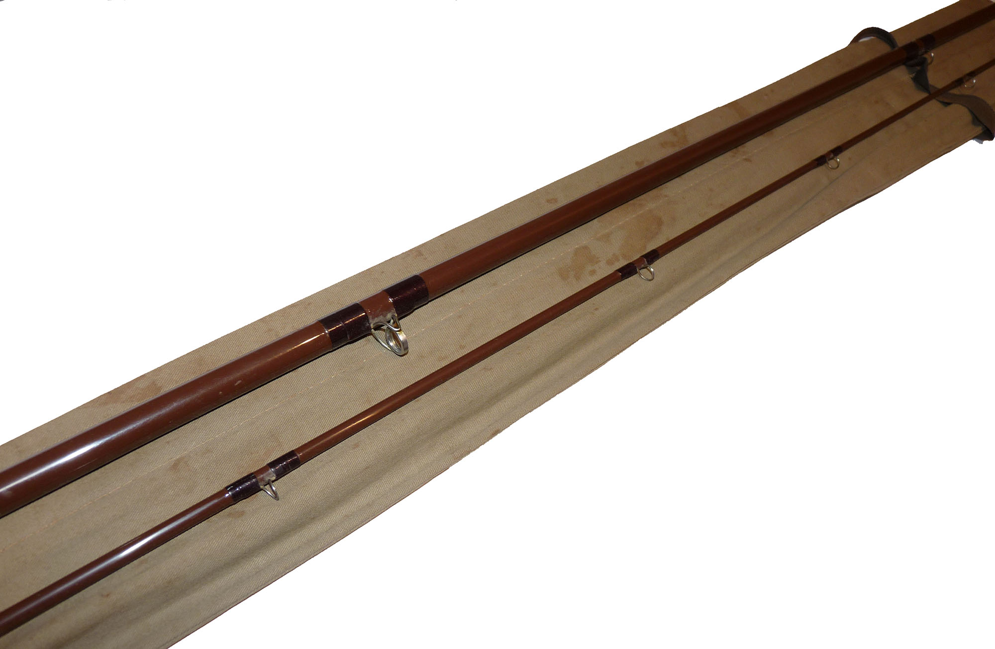 Bruce & Walker 9' 2" two piece Ultra Light trout fly rod line #8 with bag - Image 3
