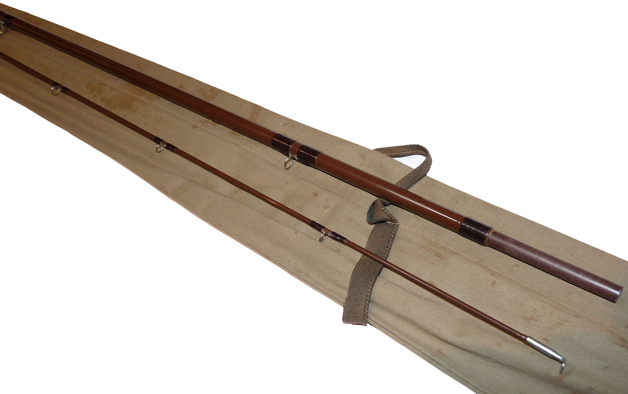 Bruce & Walker 9' 2" two piece Ultra Light trout fly rod line #8 with bag - Image 4