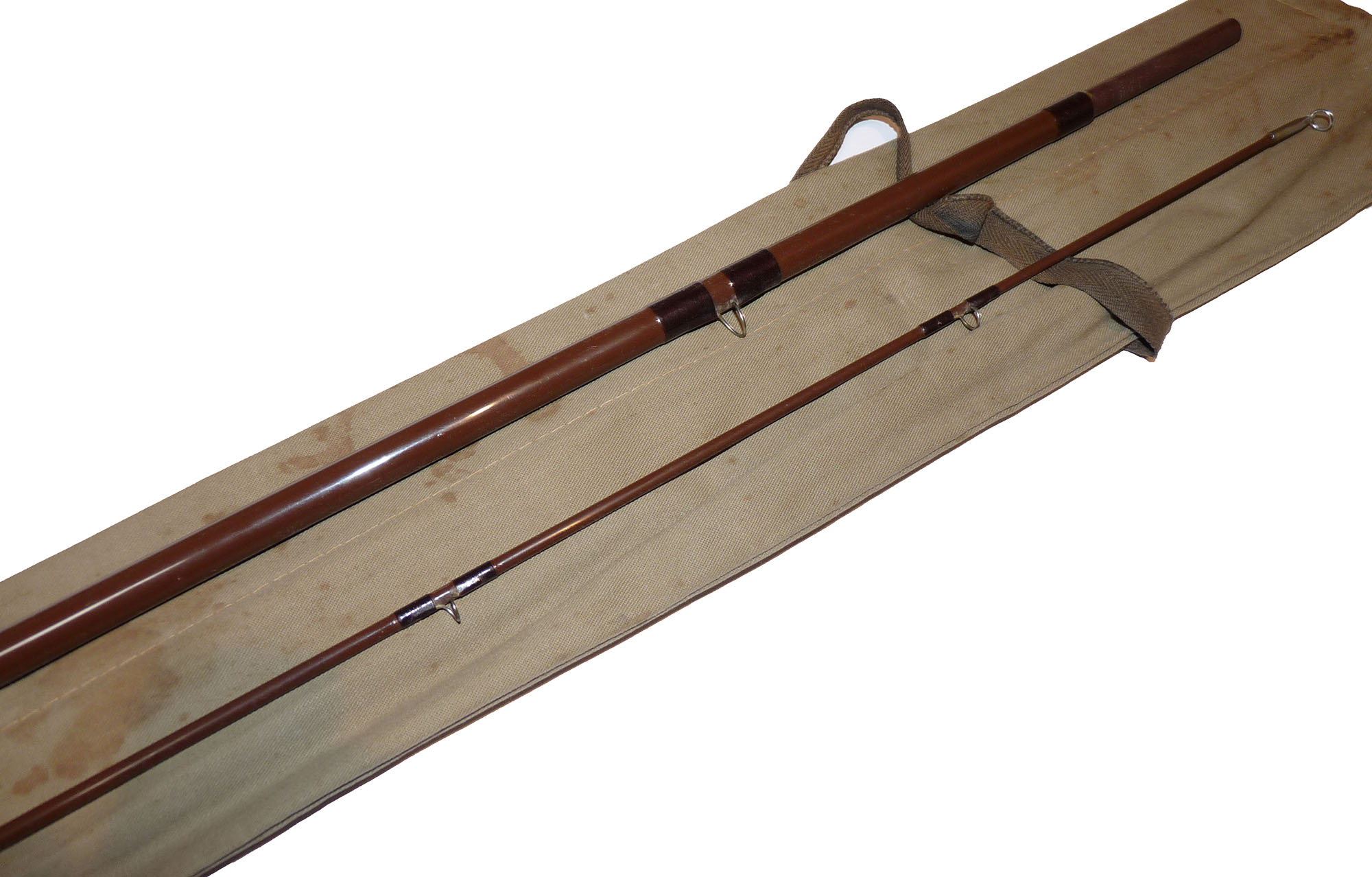 Bruce & Walker 9' 2" two piece Ultra Light trout fly rod line #8 with bag - Image 5