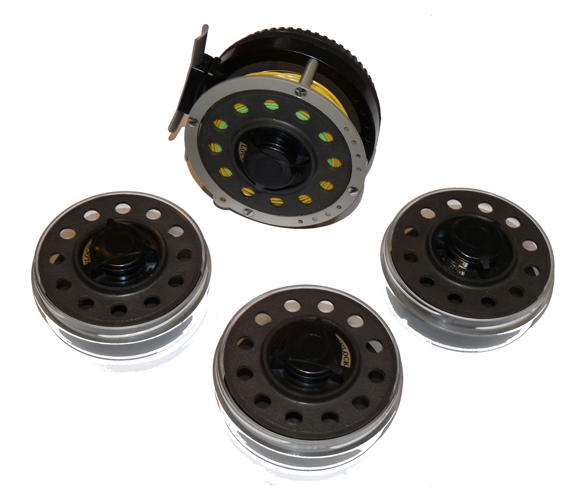 Mitchell Garcia 710 automatic fly reel with three spare spools - Image 2