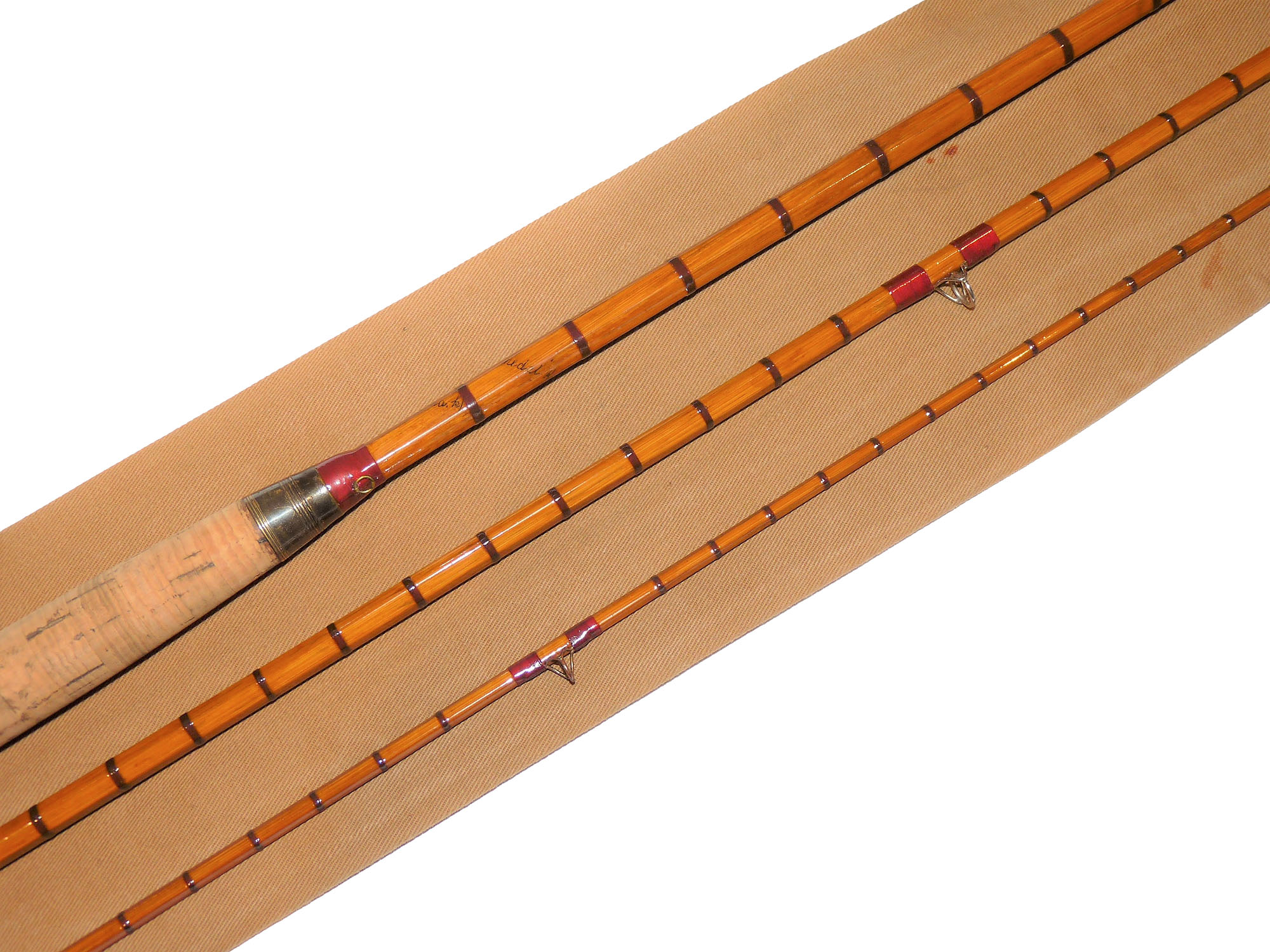 Hardy 12' split cane Gold Medal three piece salmon rod line #10/11