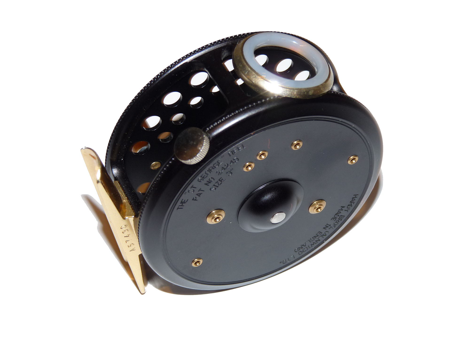 Hardy LHW St George 3" trout fly reel with pouch and box mint - Image 4