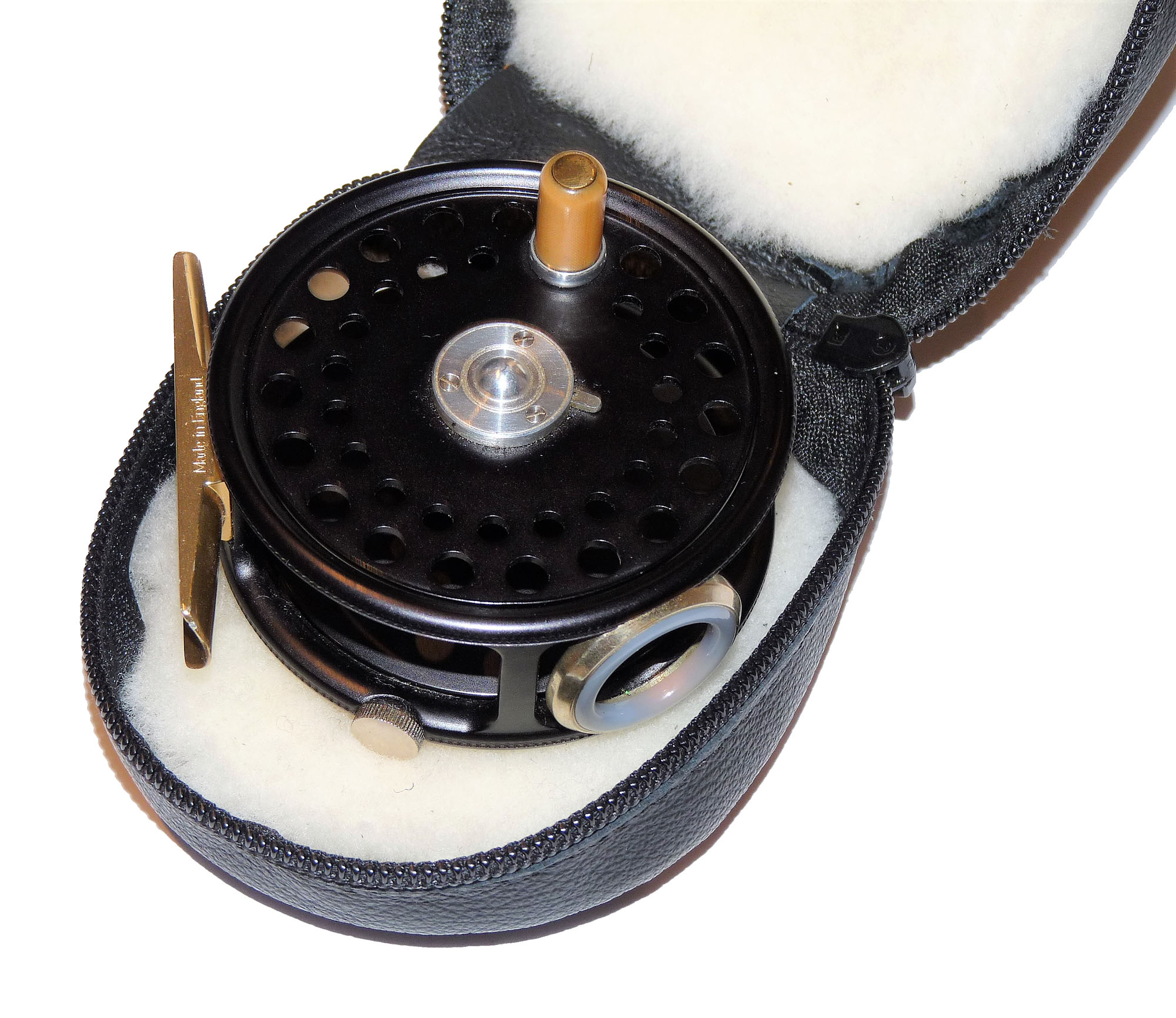 Hardy LHW St George 3" trout fly reel with pouch and box mint - Image 8