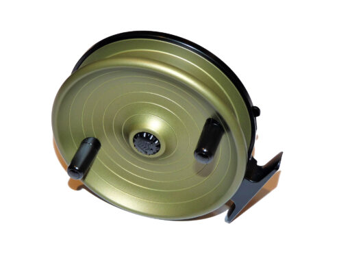 TT Classic Kinetic 425 Kingpin centrepin reel in limited edition olive green