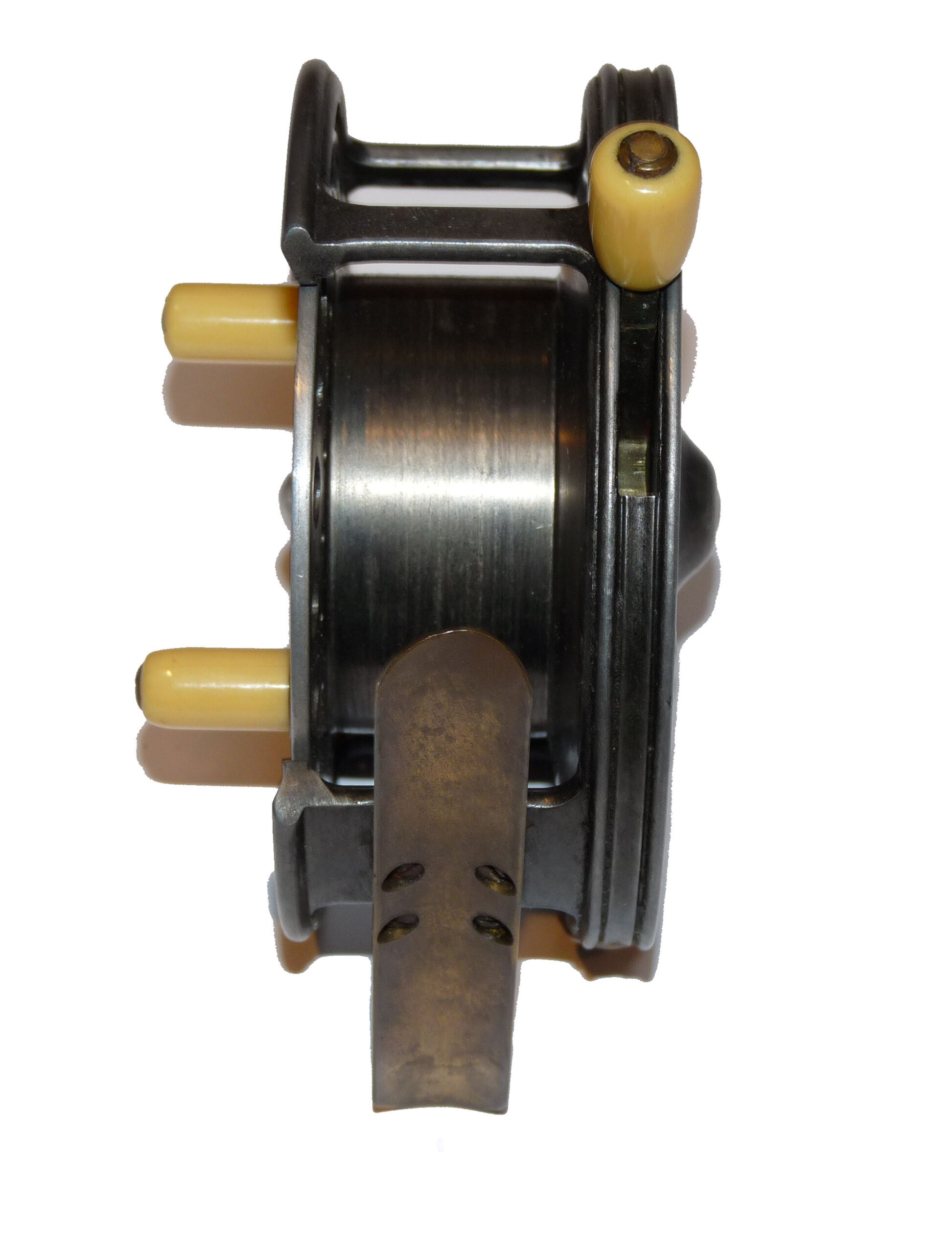 Hardy Silex No 2 casting reel 4" with 1/4 rim cut out, super condition - Image 4
