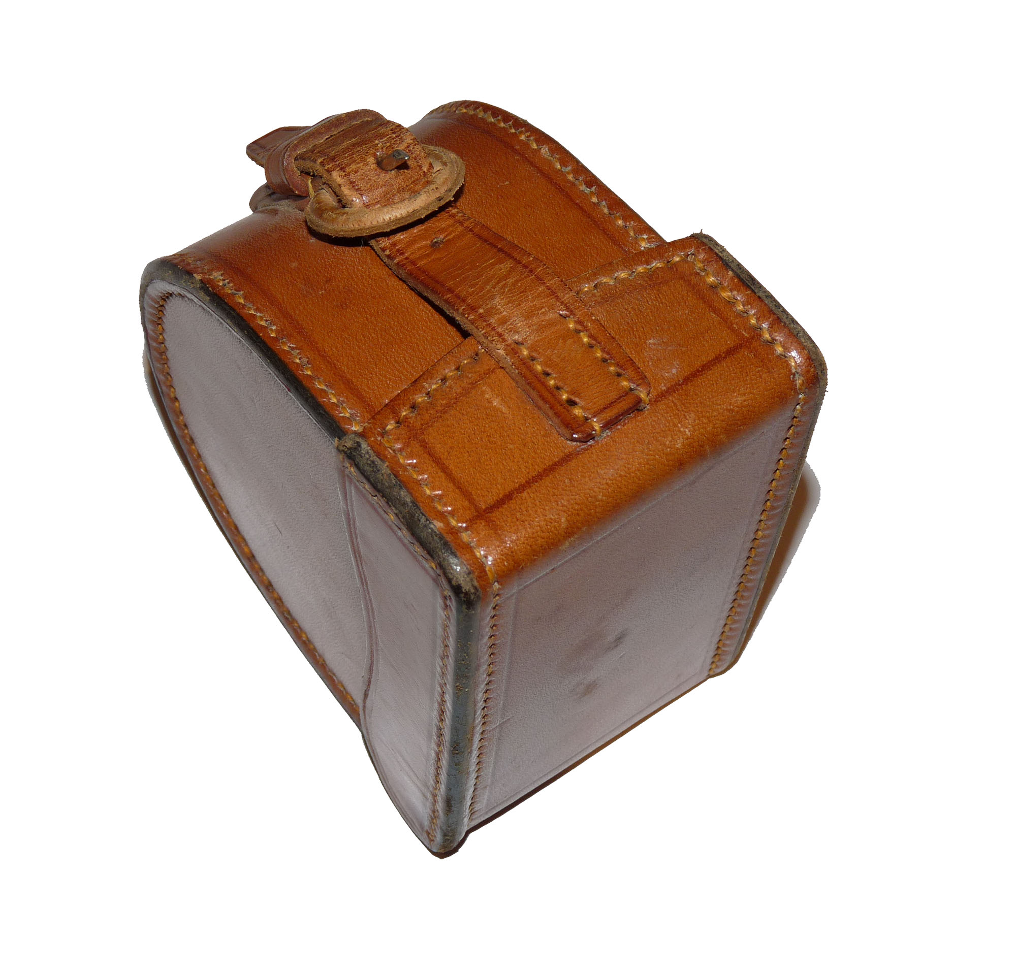 Hardy leather reel case for Perfects up to 3 3/8" diameter in fine original condition - Image 3