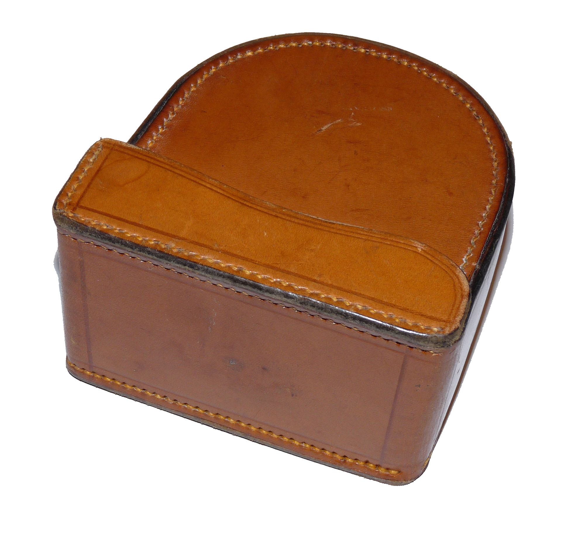 Hardy leather reel case for Perfects up to 3 3/8" diameter in fine original condition - Image 6