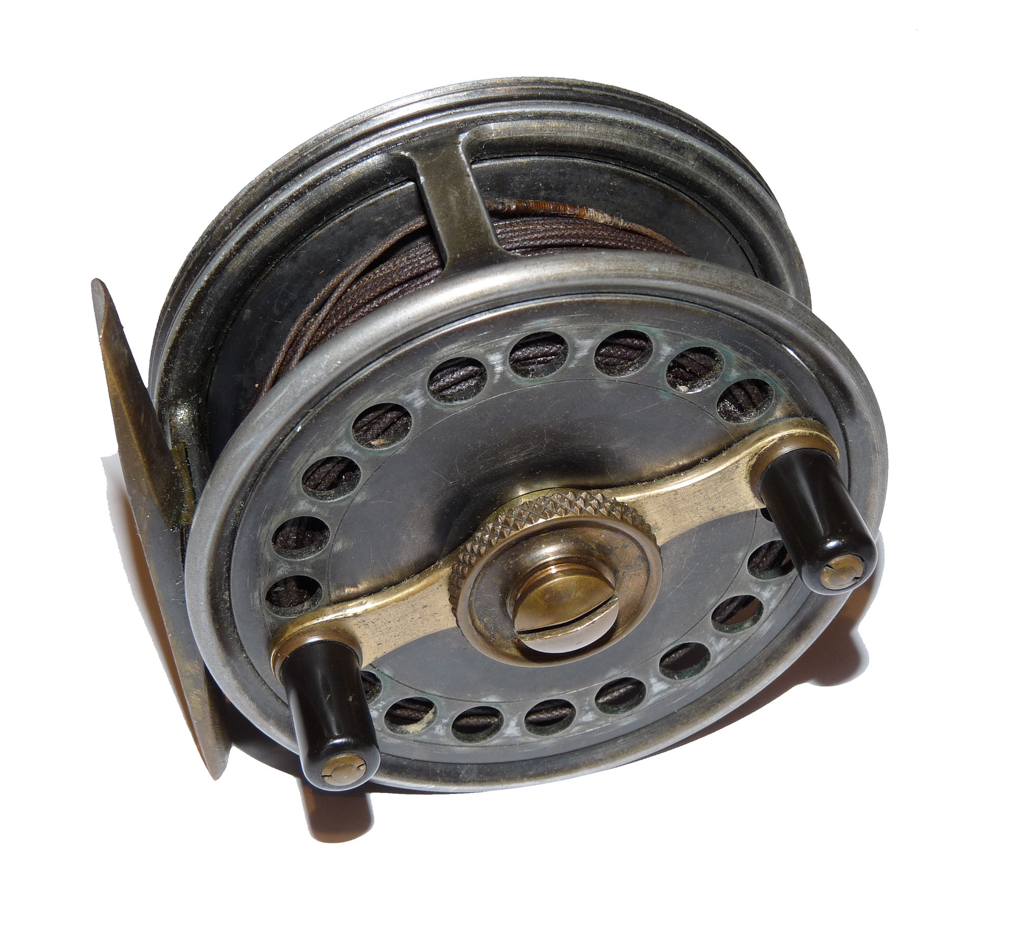 Hardy The Fortuna Fly Reel 3 1/2" 1924-1930 + Hardy leather case