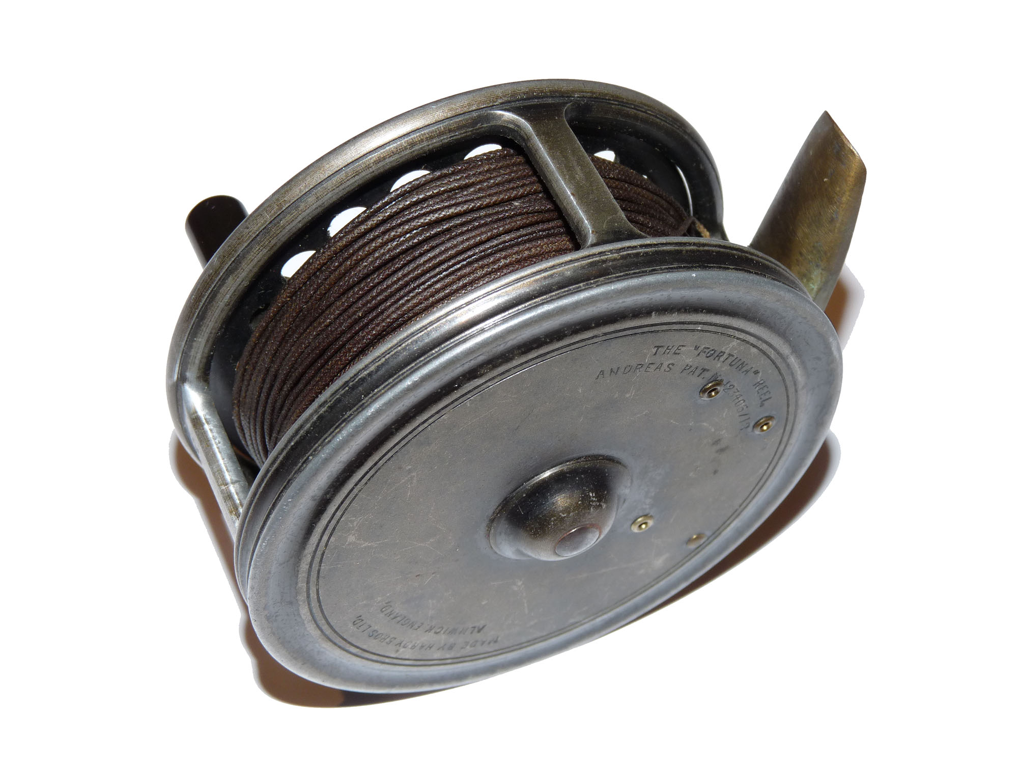 Hardy The Fortuna Fly Reel 3 1/2" 1924-1930 + Hardy leather case