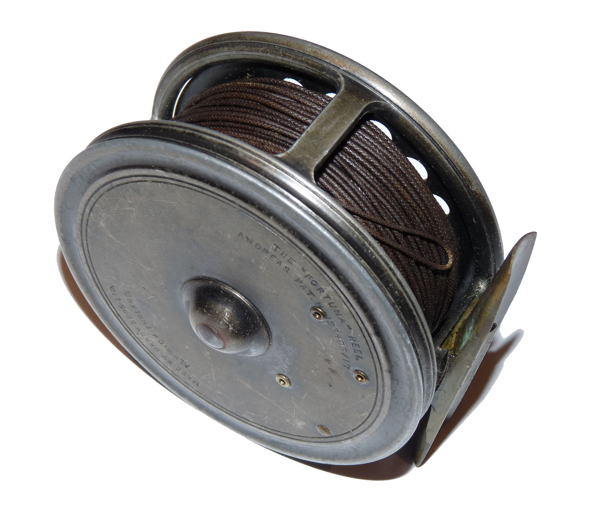 Hardy The Fortuna Fly Reel 3 1/2" 1924-1930 + Hardy leather case