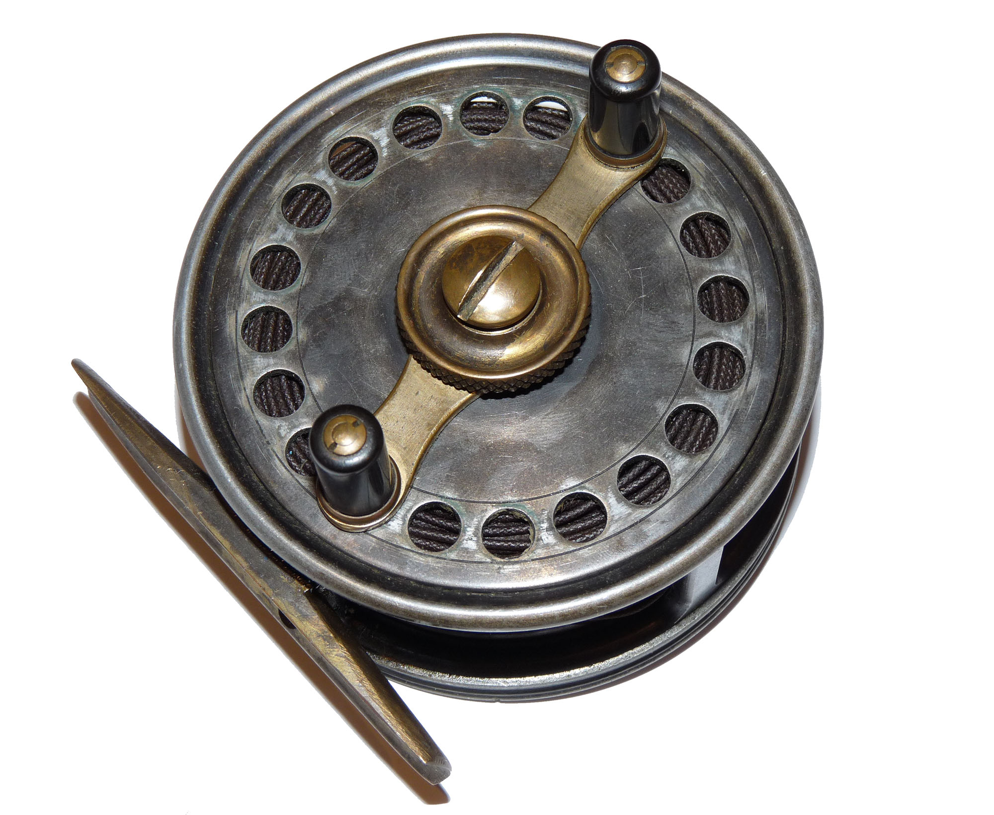 Hardy The Fortuna Fly Reel 3 1/2" 1924-1930 + Hardy leather case