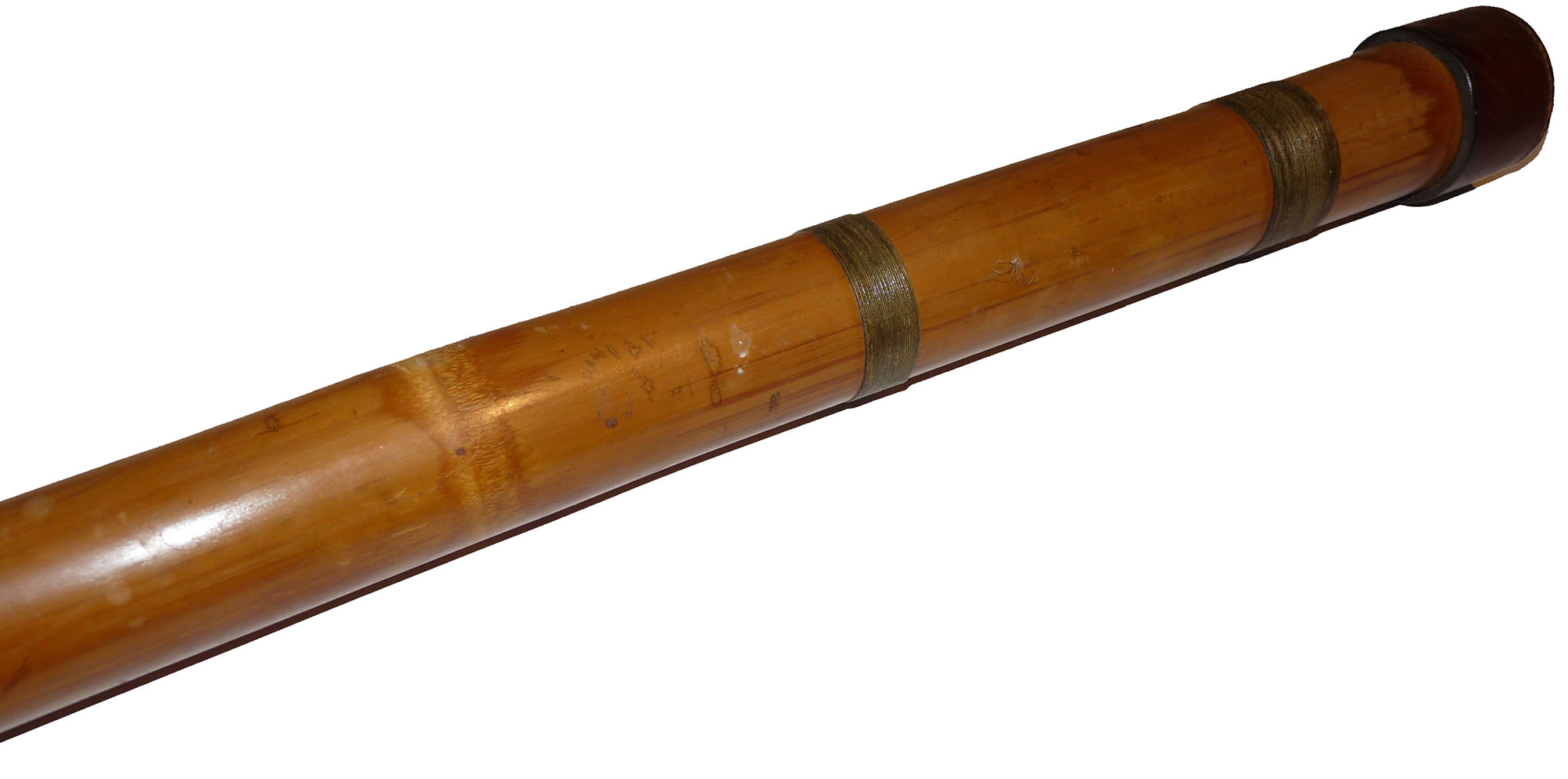 Hardy Bamboo rod tube rare 120cm c1900 - Image 3