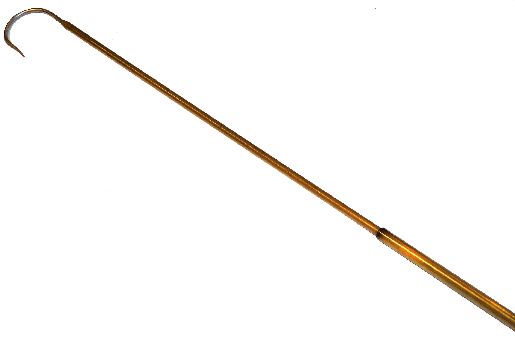 C Farlow & Co Ltd London antique brass extending gaff best condition c1900 - Image 5