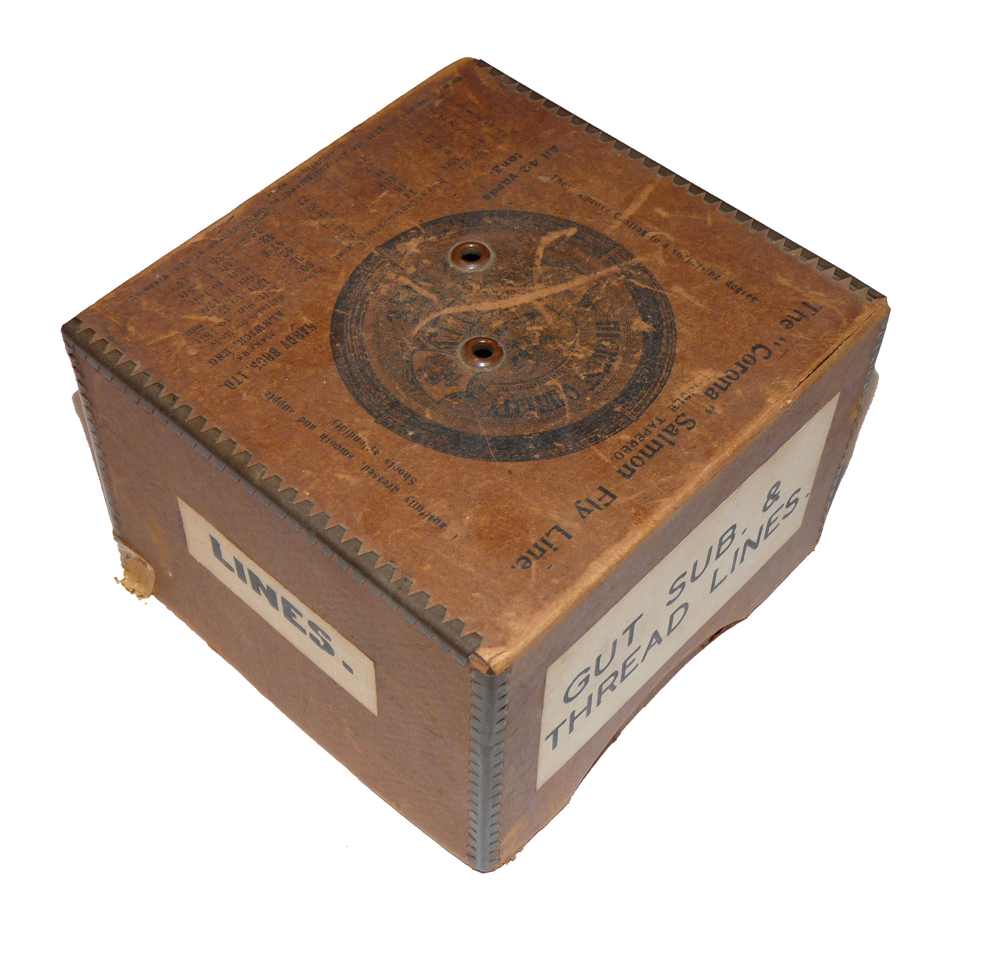 Hardy The Corona salmon fly line cardboard box 5 1/2" x 5 1/2" - Image 2