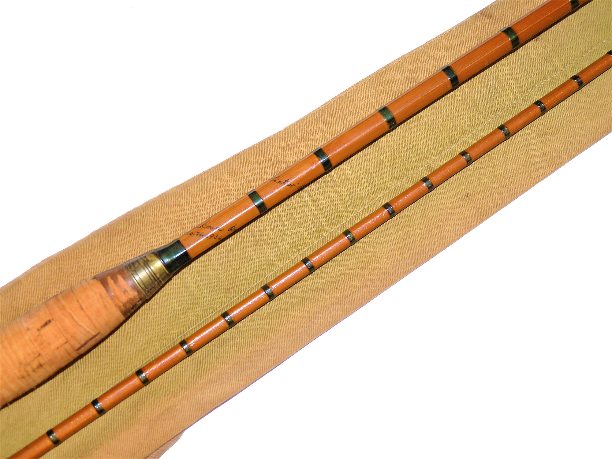 Hardy Victor two piece 8'8" cane spinning rod with bag