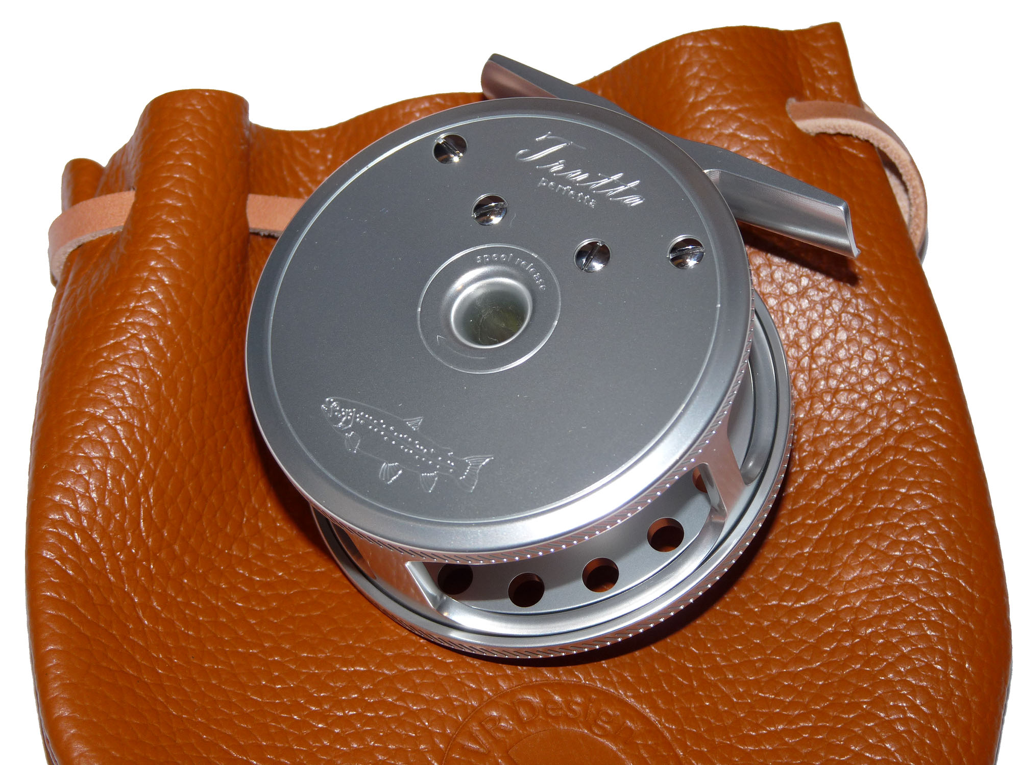 VR Trutta Perfetta Aluminium 2 3/4" Silver/Stainless steel fly reel - Image 7