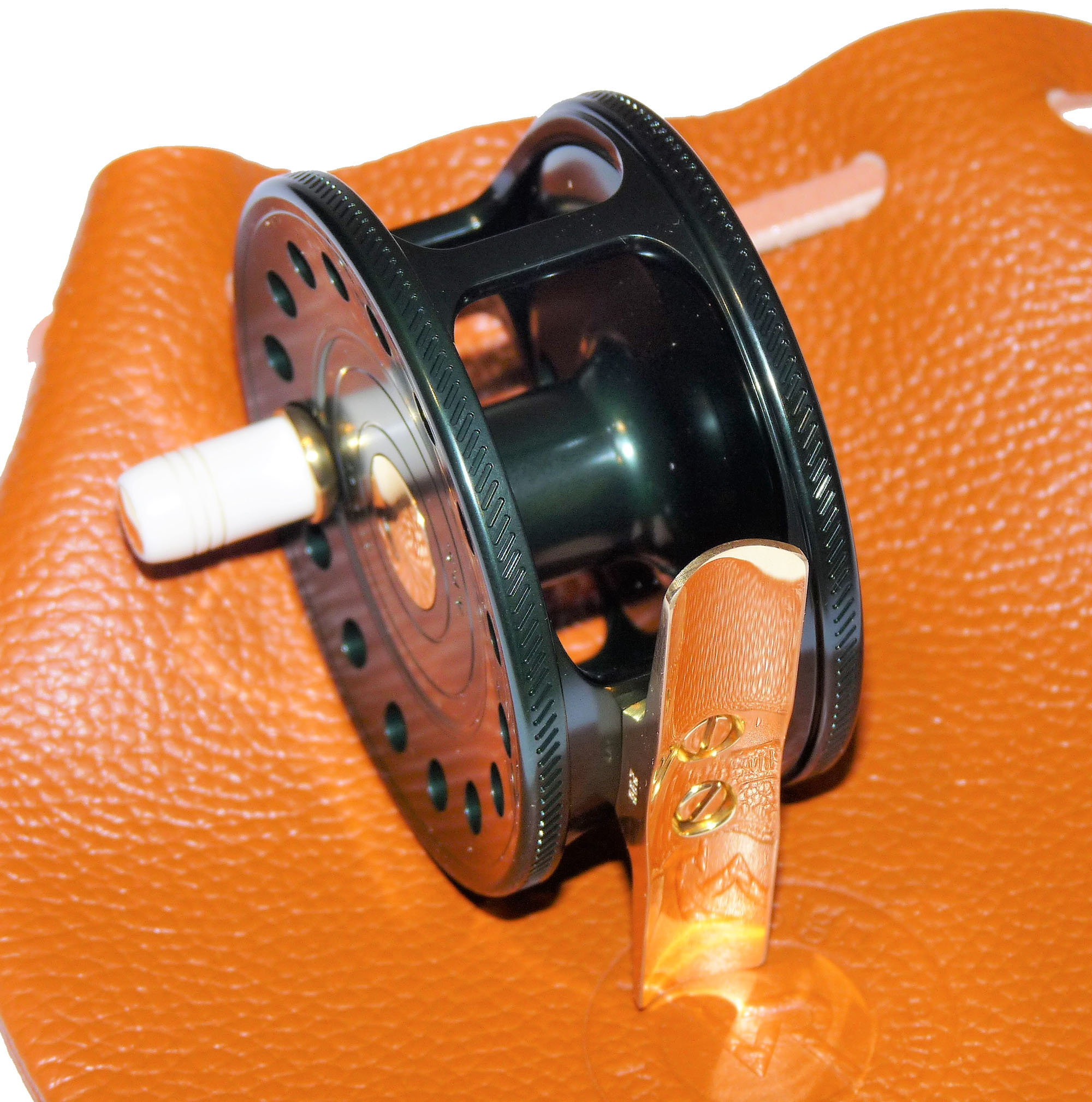 VR Trutta Perfetta Aluminium 2 3/4" Oliver Green fly reel - Image 5