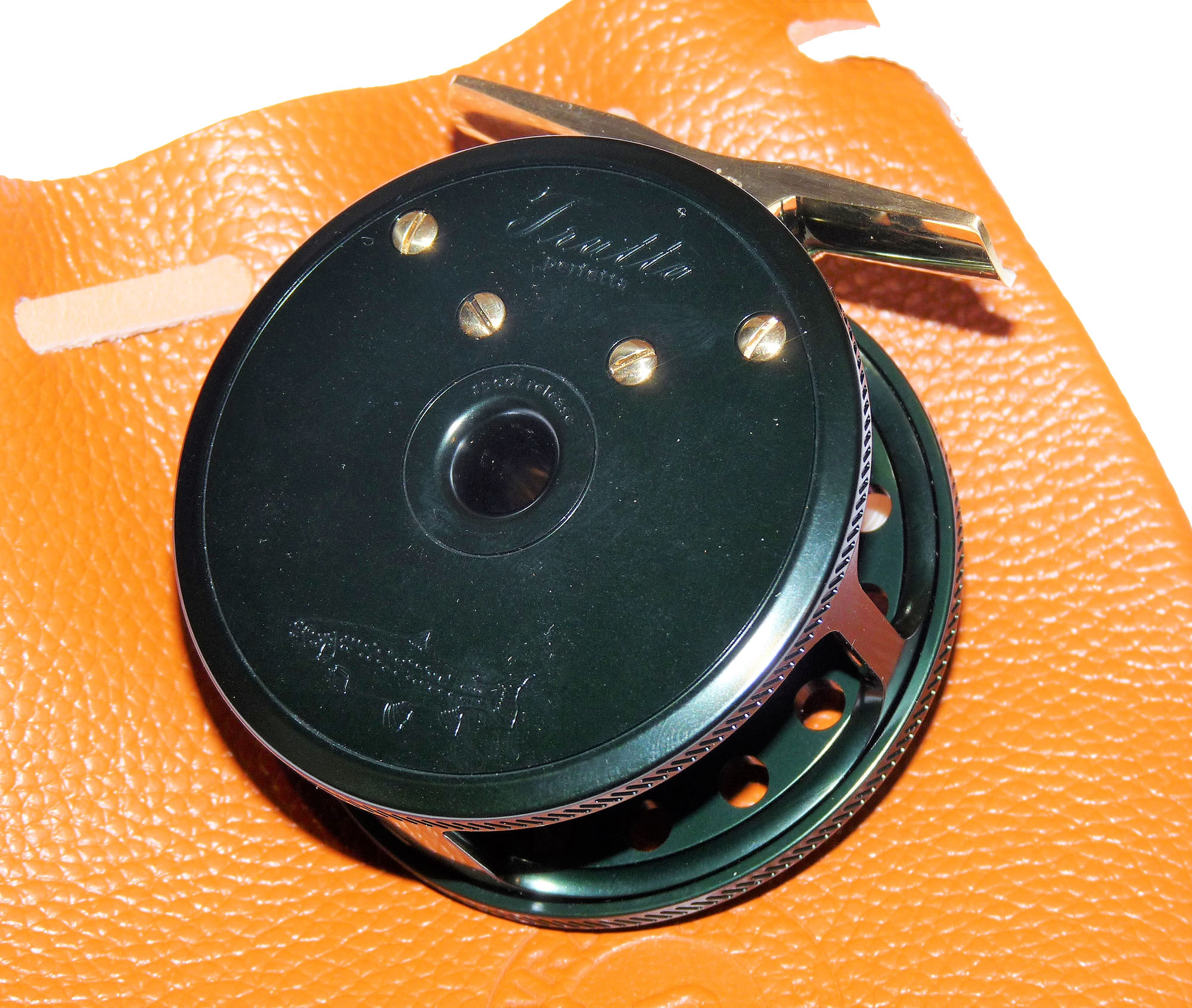 VR Trutta Perfetta Aluminium 2 3/4" Oliver Green fly reel - Image 2