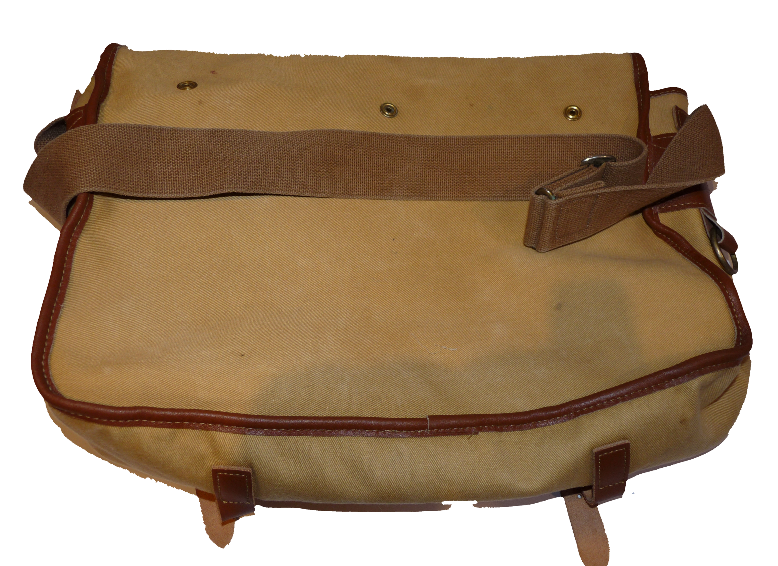 Barbour leather and canvas trout fishing bag - Image 4
