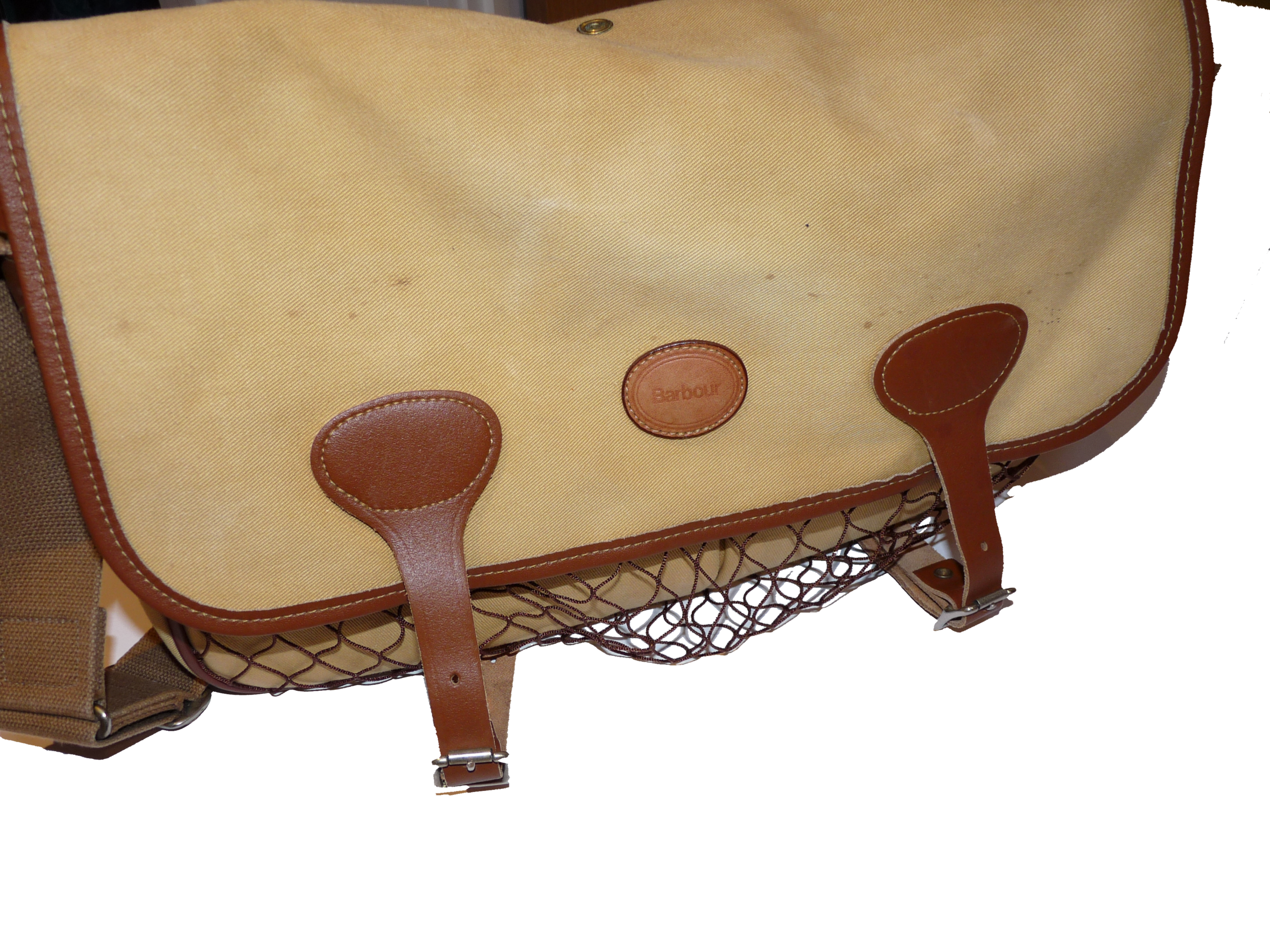 Barbour leather and canvas trout fishing bag - Image 2