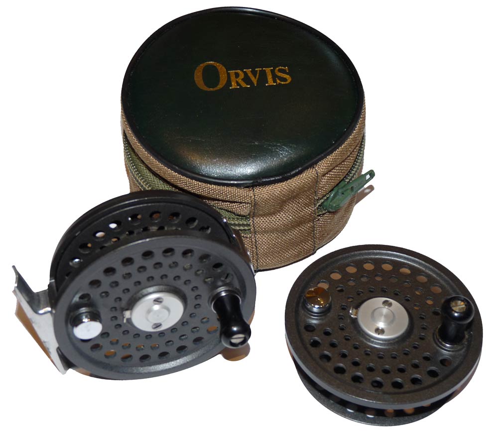 Orvis Battenkill Disc #5/6 trout fly reel with case and spare spool