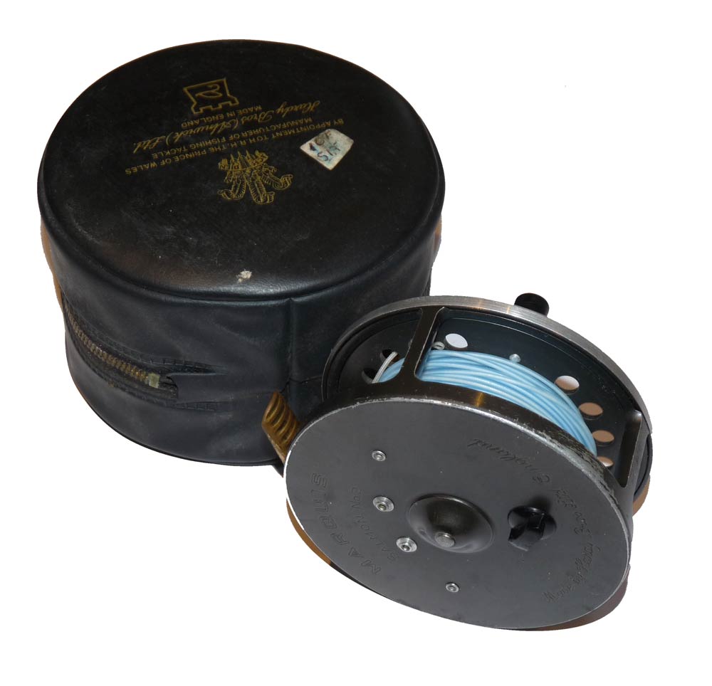 Hardy Marquis No 2 salmon fly reel in Hardy case