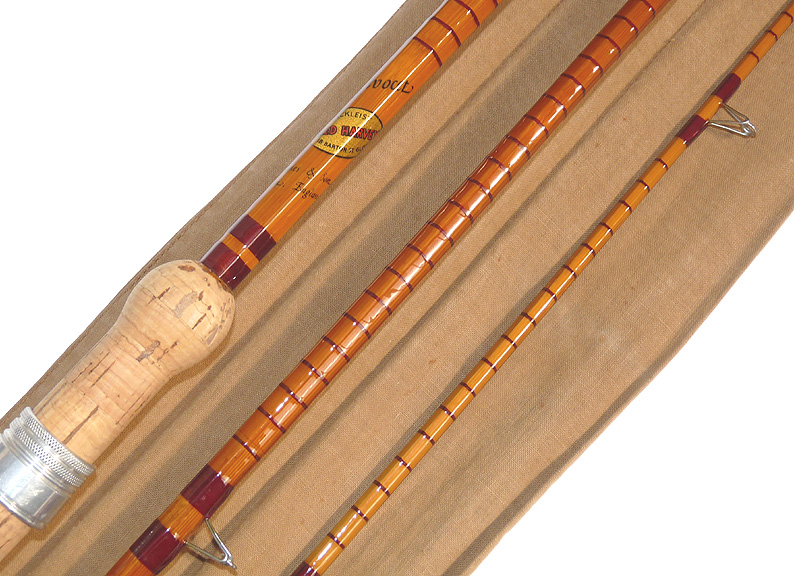 B James & Son, London, England Avocet 11’3” three piece split cane rod, refurbished by Edward Barder.
