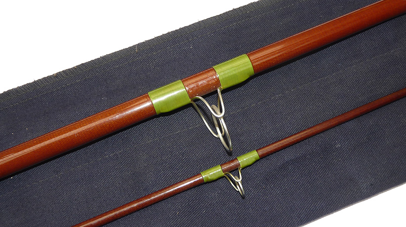 Barrie Rickards Piker Ten, 10’ two-piece vintage hollow glass pike rod white spigot ferrule - Image 4