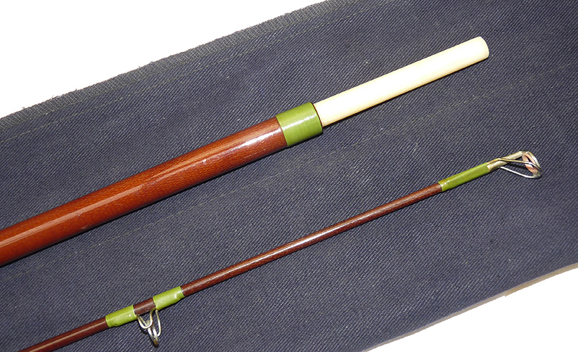 Barrie Rickards Piker Ten, 10’ two-piece vintage hollow glass pike rod white spigot ferrule - Image 6