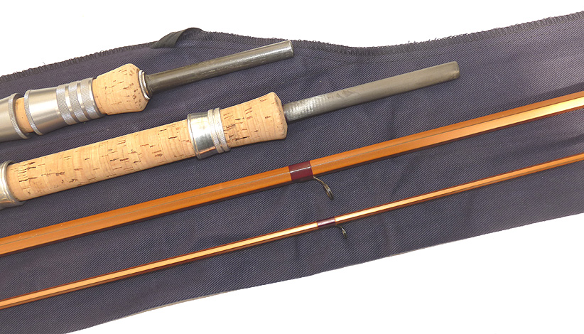 Bruce & Walker Hexagraph Trotter 13' carbon coarse fishing rod, twin butt, split cane finish - Image 5