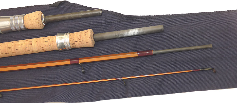 Bruce & Walker Hexagraph Trotter 13' carbon coarse fishing rod, twin butt, split cane finish - Image 4