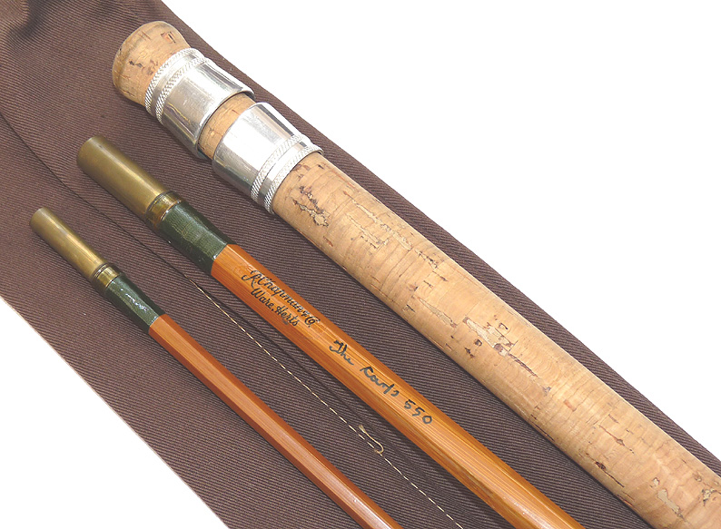 Chapman & Co., of Ware “The Carp 550” 10’ 2- piece split cane rod for carp barbel pike