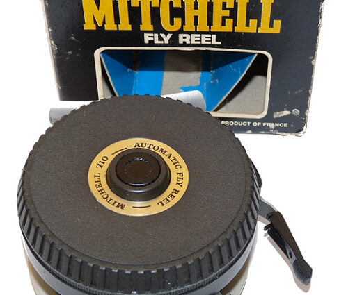 Garcia Mitchell 710 vintage automatic fly reel best collector condition with box Garcia Mitchell 710 vintage automatic fly reel best collector condition with box