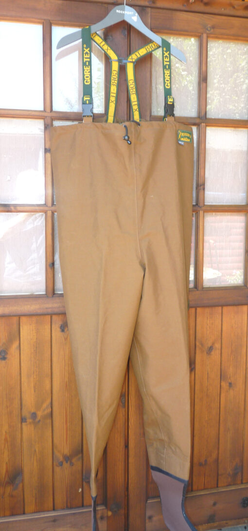 Fisher’s Motion Italian made GoreTex chest waders fit up to 48" waist game coarse fishing