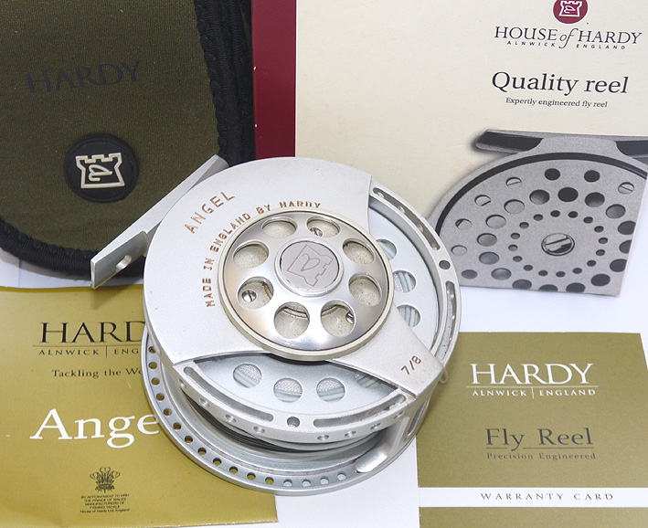 Hardy Angel 7/8 large arbor trout fly reel+ Hardy DT 7F/S line +