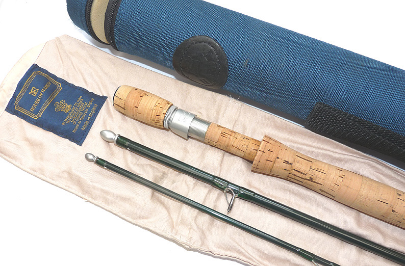 Hardy Gem 10' three piece carbon trout fly rod #7 with bag + Hardy cordura tube