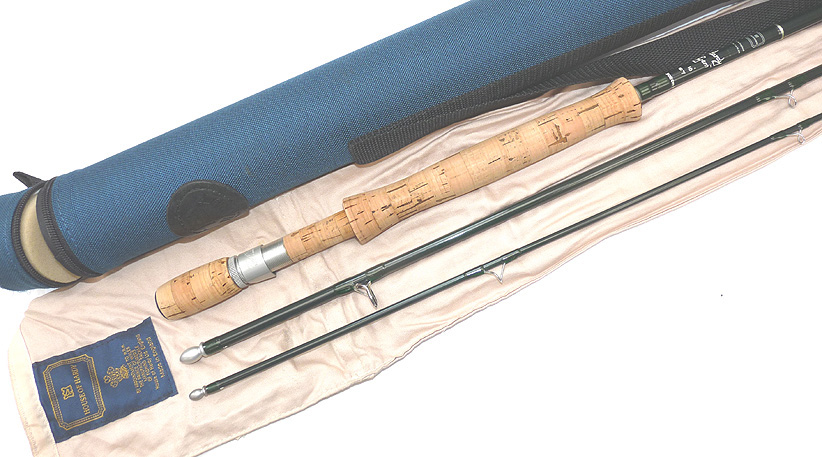 Hardy Gem 10' three piece carbon trout fly rod #7 with bag + Hardy cordura tube - Image 3