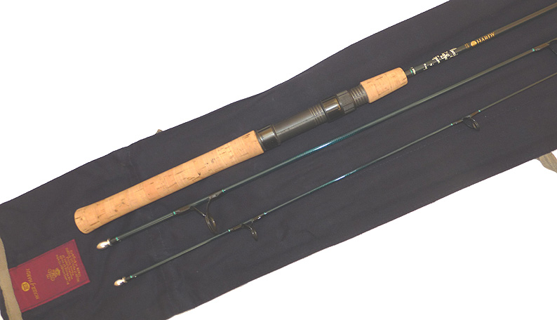 Hardy Perfection Spinning 7' three piece carbon rod 7-24 grm casting, trout perch, rare model - Image 4