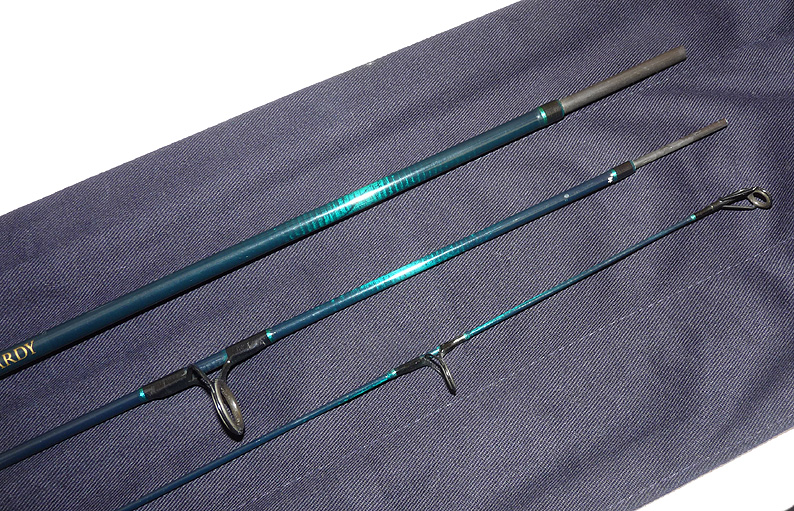 Hardy Perfection Spinning 7' three piece carbon rod 7-24 grm casting, trout perch, rare model - Image 3