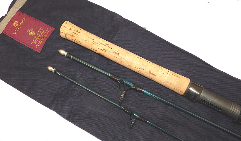 Hardy Perfection Spinning 7' three piece carbon rod 7-24 grm casting, trout perch, rare model - Image 5