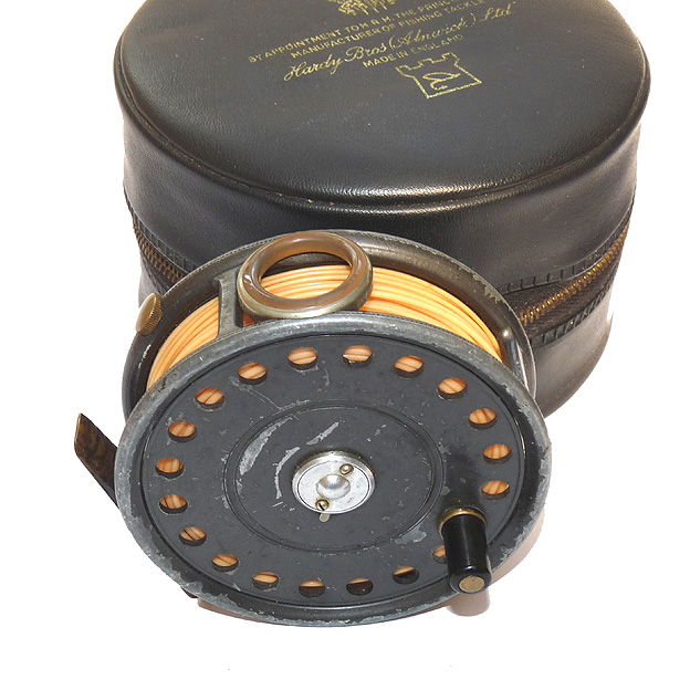 Hardy the St George 3.75” vintage alloy trout fly reel, agate line guide, right hand wind.