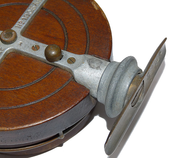 Kings Patent 1912 twisting foot tournament Nottingham side cast reel - Image 6