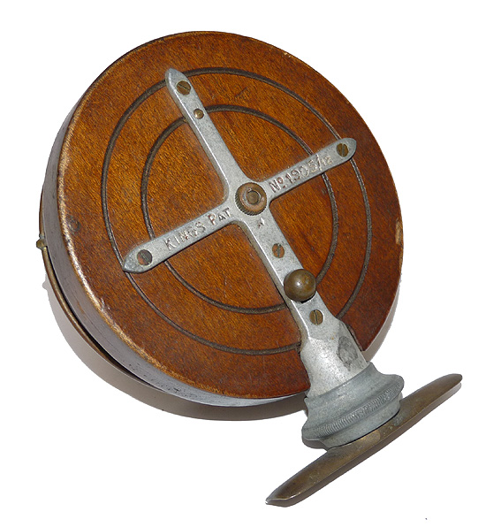 Kings Patent 1912 twisting foot tournament Nottingham side cast reel - Image 3