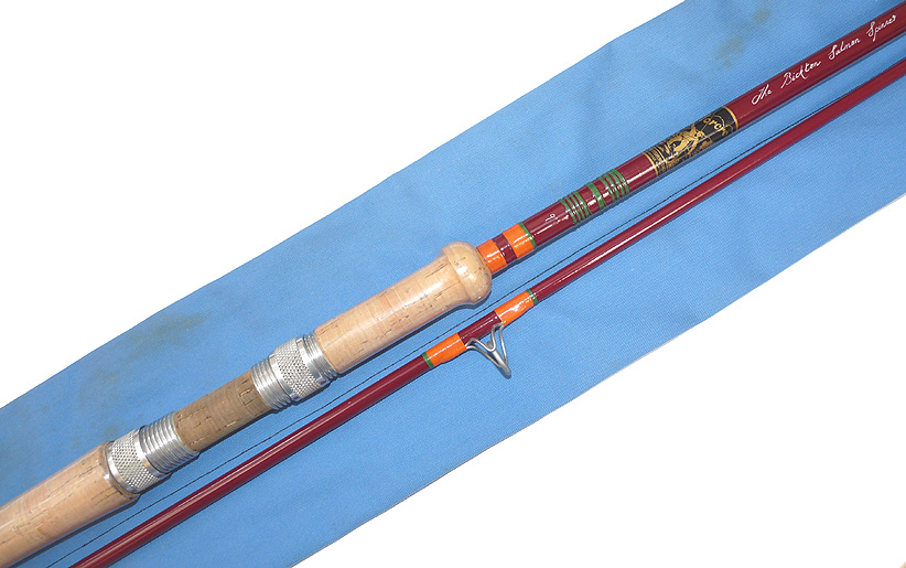 Norcro the Bickton Salmon Spinner 9' two piece hollow glass custom built rod salmon pike carp stalking