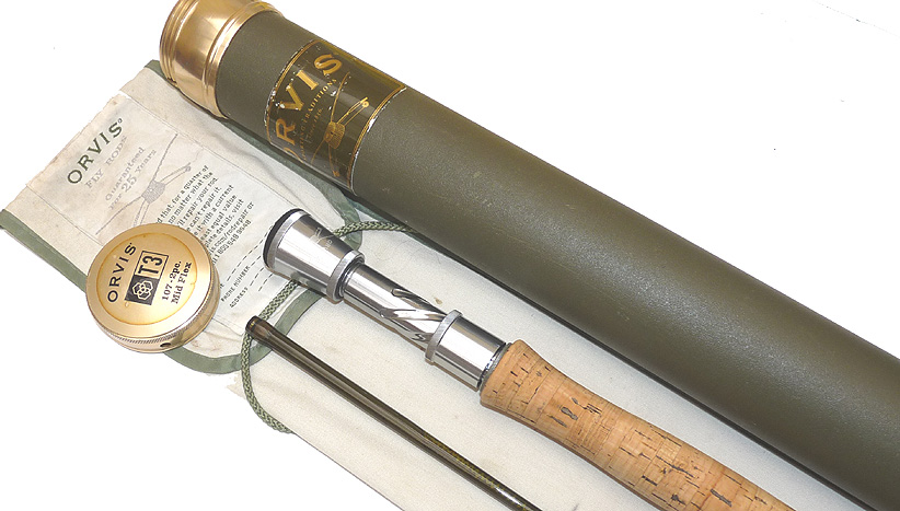 Orvis USA T3-10’ two pce carbon trout fly rod #7 Mid Flex, bag + Tube for lake and river