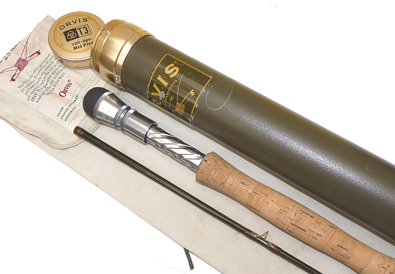 Orvis T3 USA built 10' two piece carbon trout fly rod #7 Mid Flex