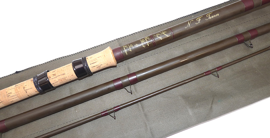 Terry Eustace Custom Built “Special Trotter” rod 12'6" 3-piece hollow glass match or float rod