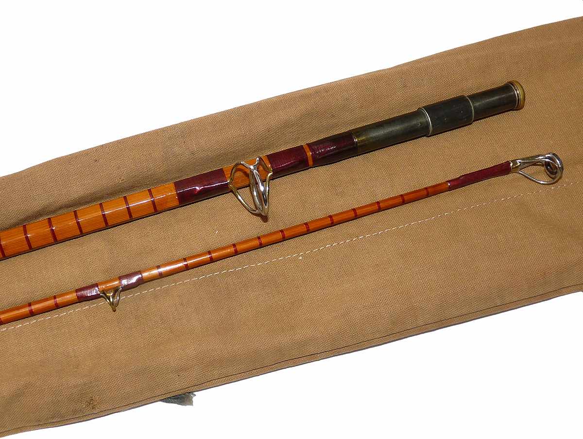 B James London Richard Walker Mk4 Avon split cane 10' 2 pce rod with bag - Image 4