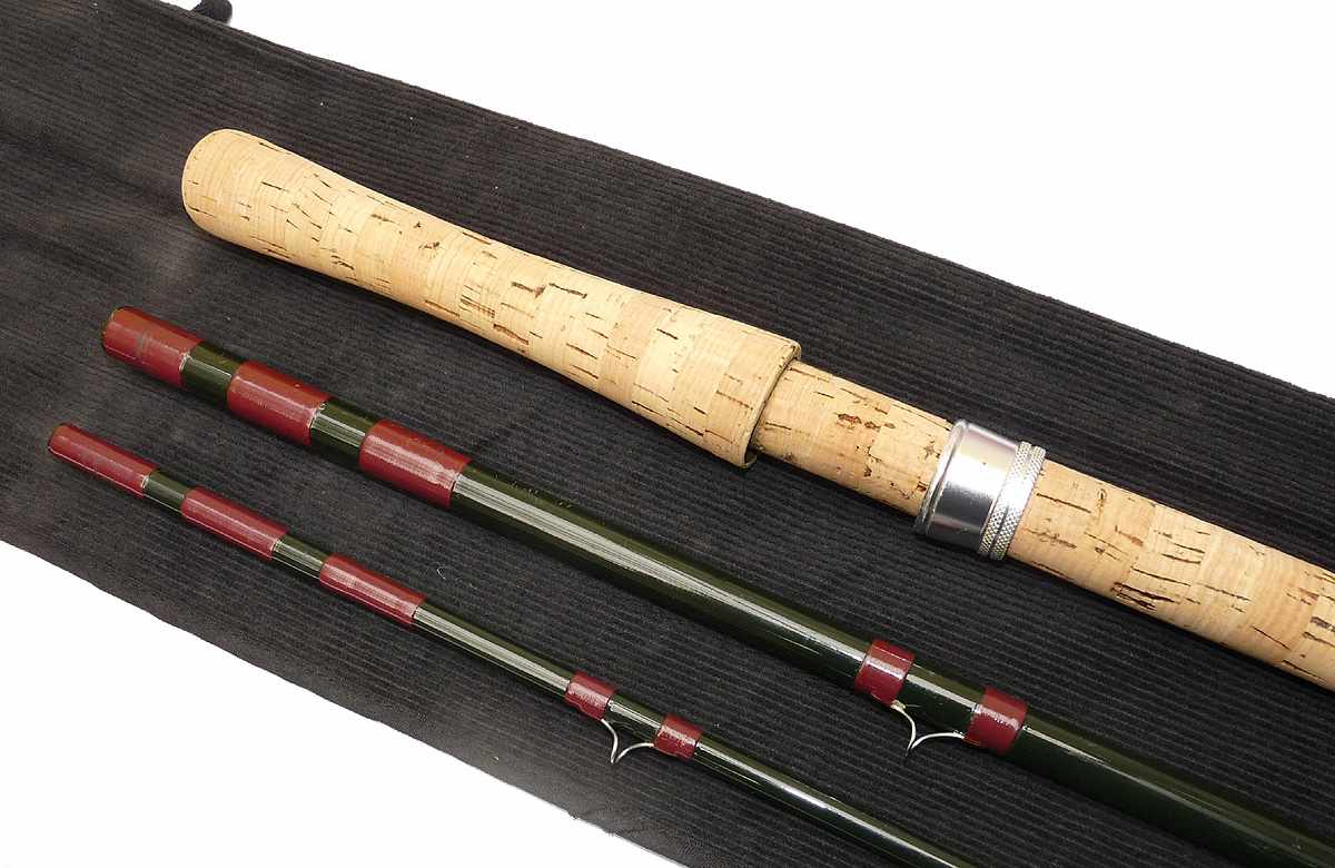 Alternative view of Bruce & Walker salmon 15' 3 pce tubular carbon fly rod #10-12 with bag